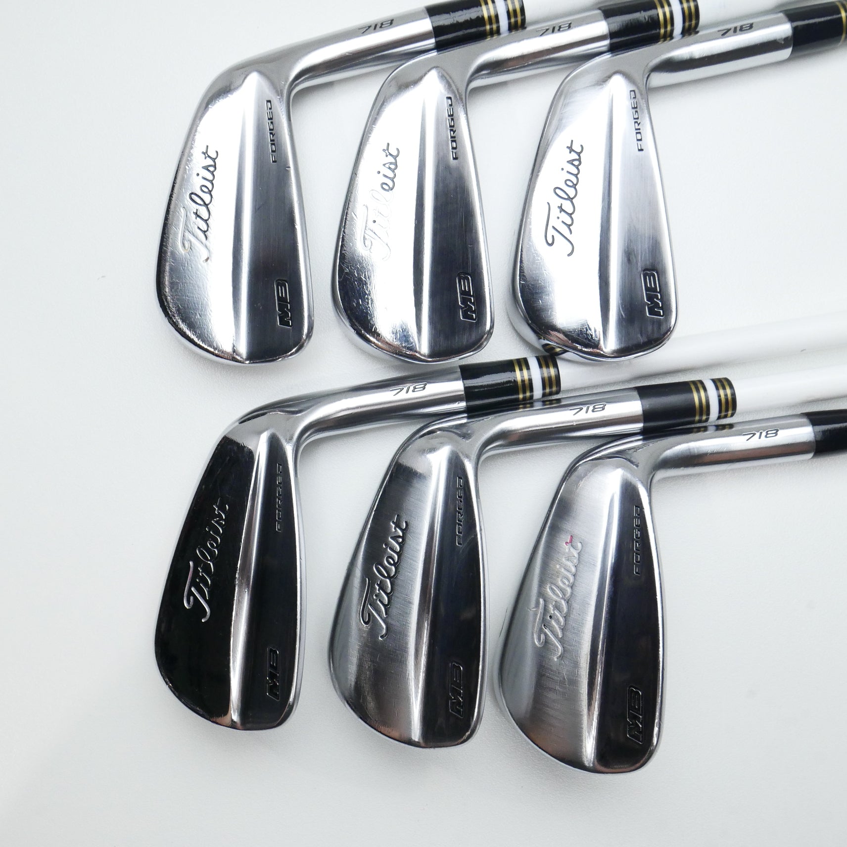 Used Titleist MB 718 Iron Set / 5 - PW / Stiff Flex