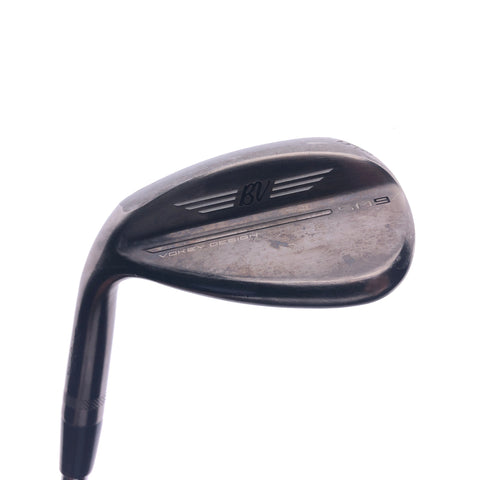 Used Titleist SM9 Brushed Steel Lob Wedge / 58.0 Degrees / S Flex / Left-Handed