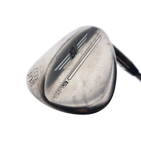Used Titleist SM9 Brushed Steel Lob Wedge / 58.0 Degrees / Wedge Flex