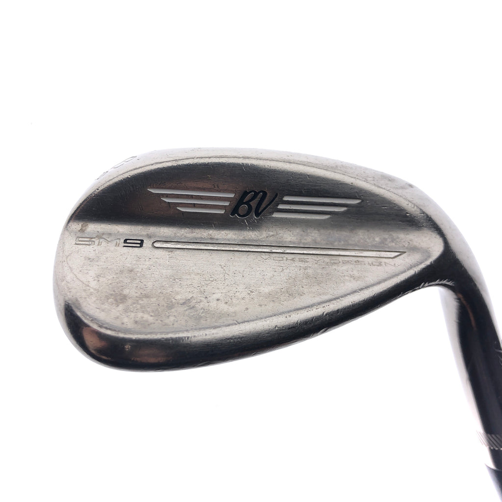 Used Titleist SM9 Brushed Steel Lob Wedge / 58.0 Degrees / Wedge Flex
