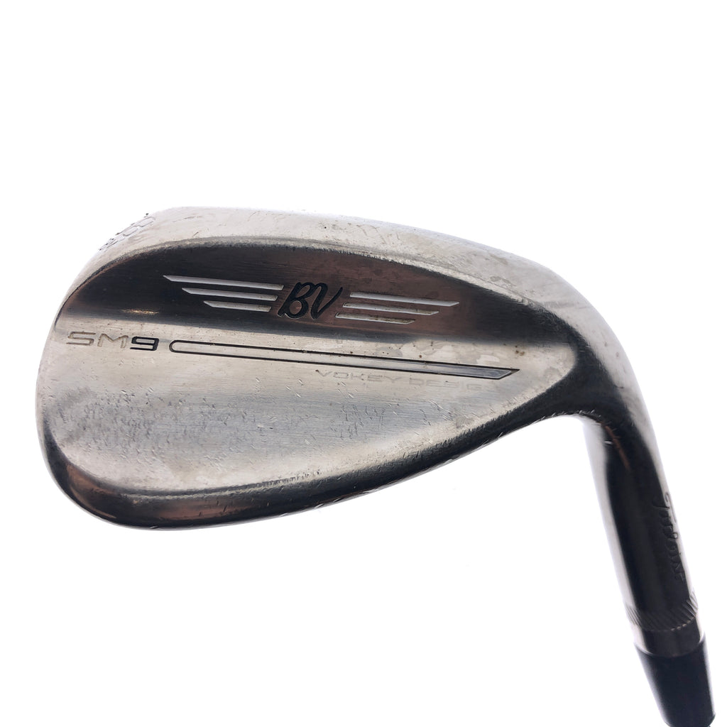 Used Titleist SM9 Brushed Steel Lob Wedge / 58.0 Degrees / Wedge Flex