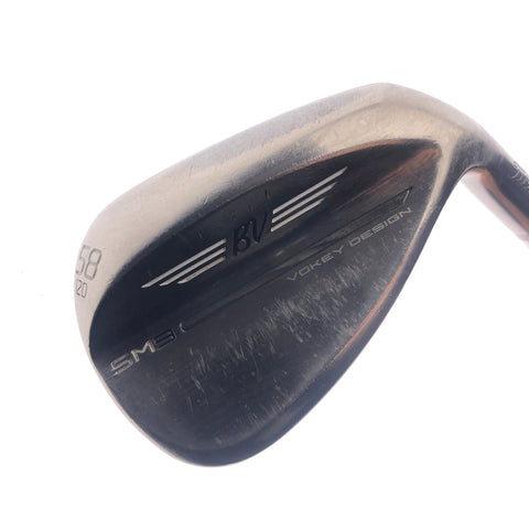 Used Titleist SM9 Brushed Steel Lob Wedge / 58.0 Degrees / X-Stiff Flex