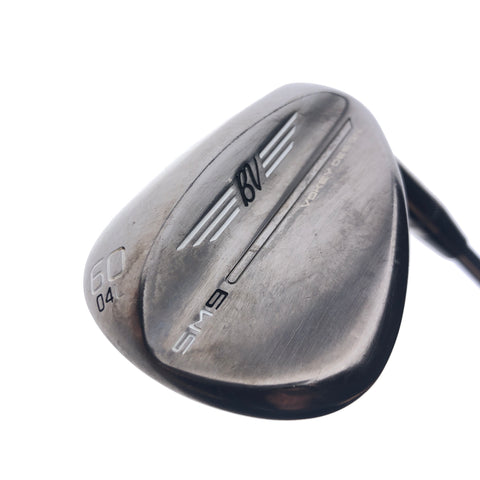 Used Titleist SM9 Brushed Steel Lob Wedge / 60.0 Degrees / Wedge Flex