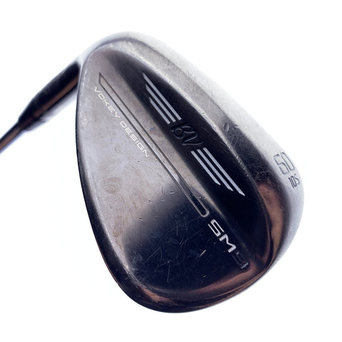 Used Titleist SM9 Brushed Steel Lob Wedge / 60.0 Degrees / Wedge Flex / Left-H