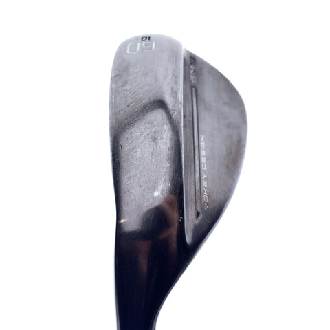 Used Titleist SM9 Brushed Steel Lob Wedge / 60.0 Degrees / Wedge Flex / Left-H