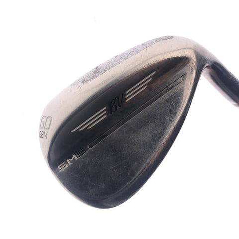 Used Titleist SM9 Brushed Steel Lob Wedge / 60.0 Degrees / X-Stiff Flex