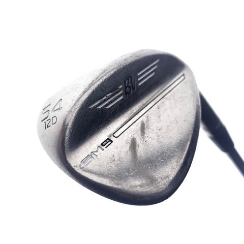 Used Titleist SM9 Brushed Steel Sand Wedge / 54.0 Degrees / Wedge Flex