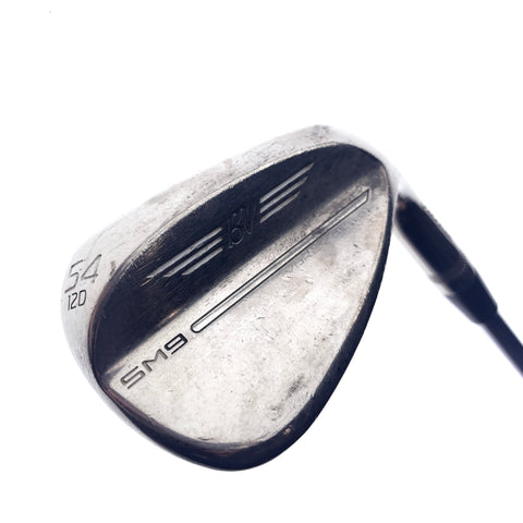 Used Titleist SM9 Brushed Steel Sand Wedge / 54.0 Degrees / Wedge Flex