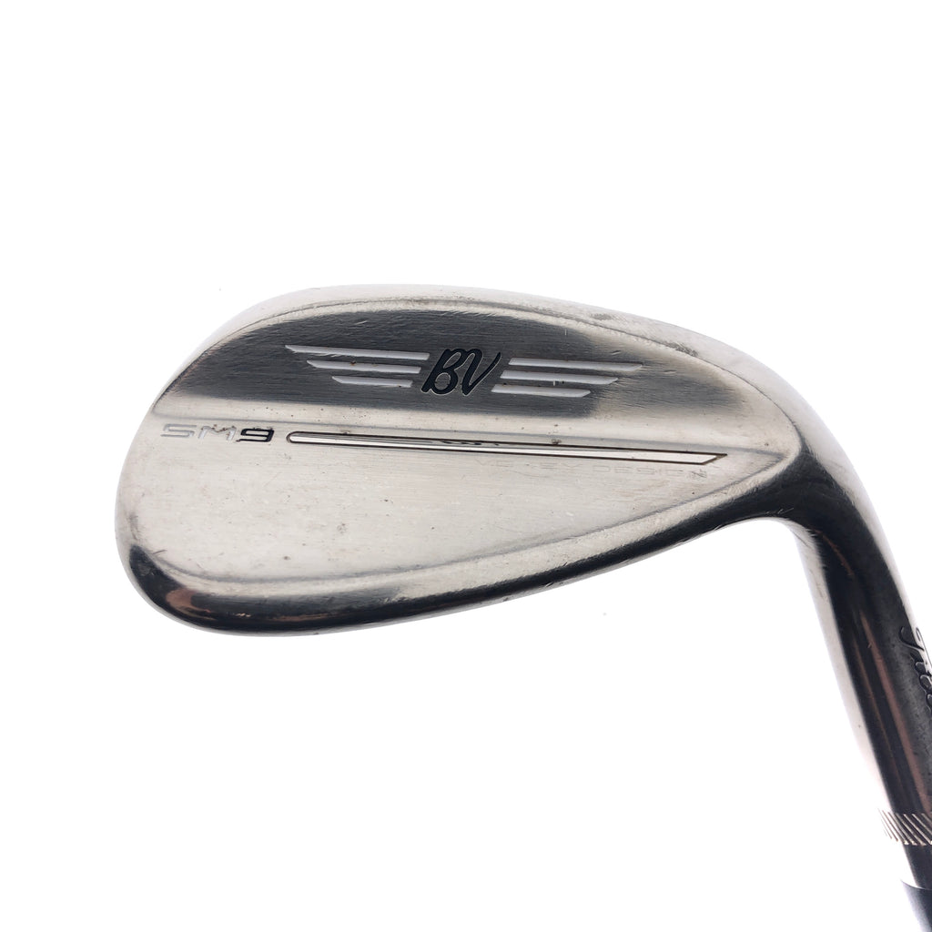 Used Titleist SM9 Brushed Steel Sand Wedge / 54.0 Degrees / Wedge Flex