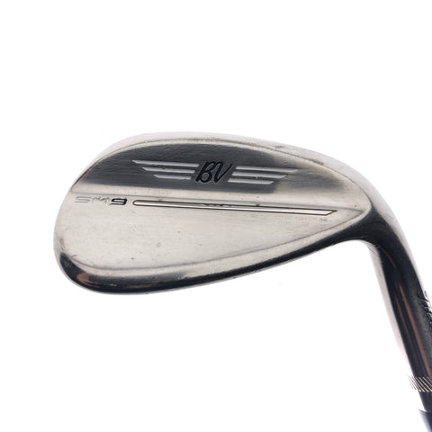 Used Titleist SM9 Brushed Steel Sand Wedge / 54.0 Degrees / Wedge Flex
