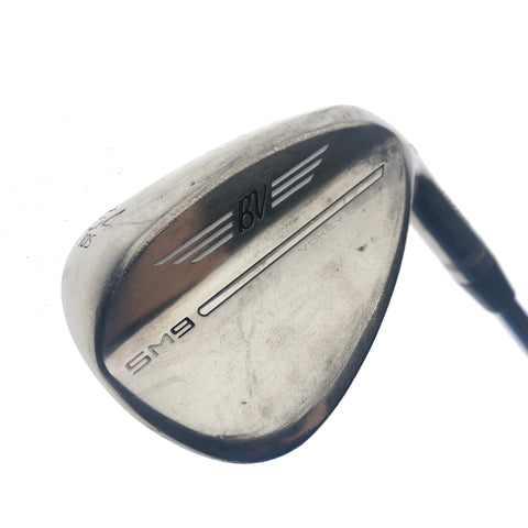 Used Titleist SM9 Brushed Steel Sand Wedge / 54.0 Degrees / X-Stiff Flex