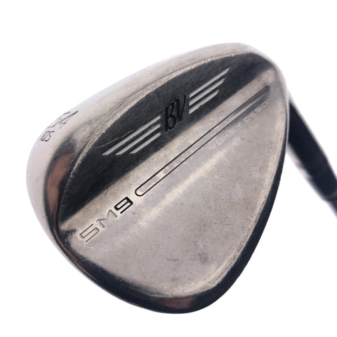 Used Titleist SM9 Brushed Steel Sand Wedge / 54.0 Degrees / X-Stiff Flex