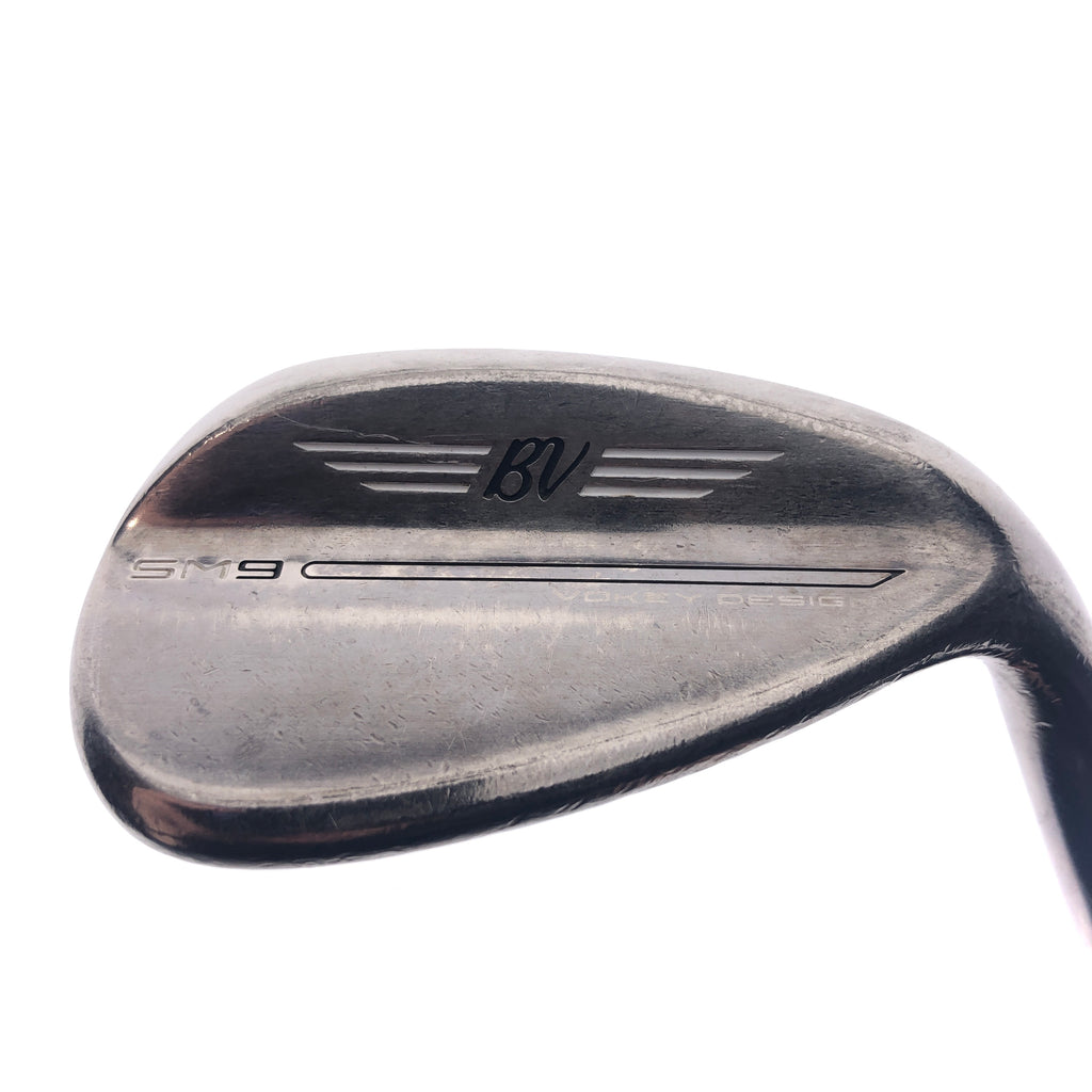Used Titleist SM9 Brushed Steel Sand Wedge / 54.0 Degrees / X-Stiff Flex