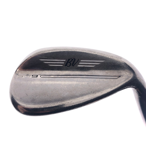 Used Titleist SM9 Brushed Steel Sand Wedge / 54.0 Degrees / X-Stiff Flex
