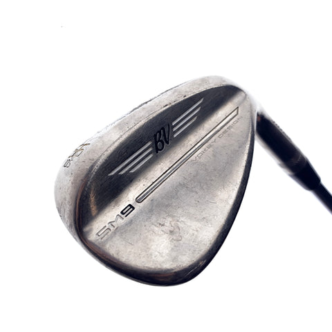 Used Titleist SM9 Brushed Steel Sand Wedge / 56.0 Degrees / Wedge Flex