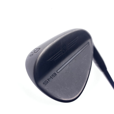 Used Titleist SM9 Jet Black Gap Wedge / 50.0 Degrees / A Flex