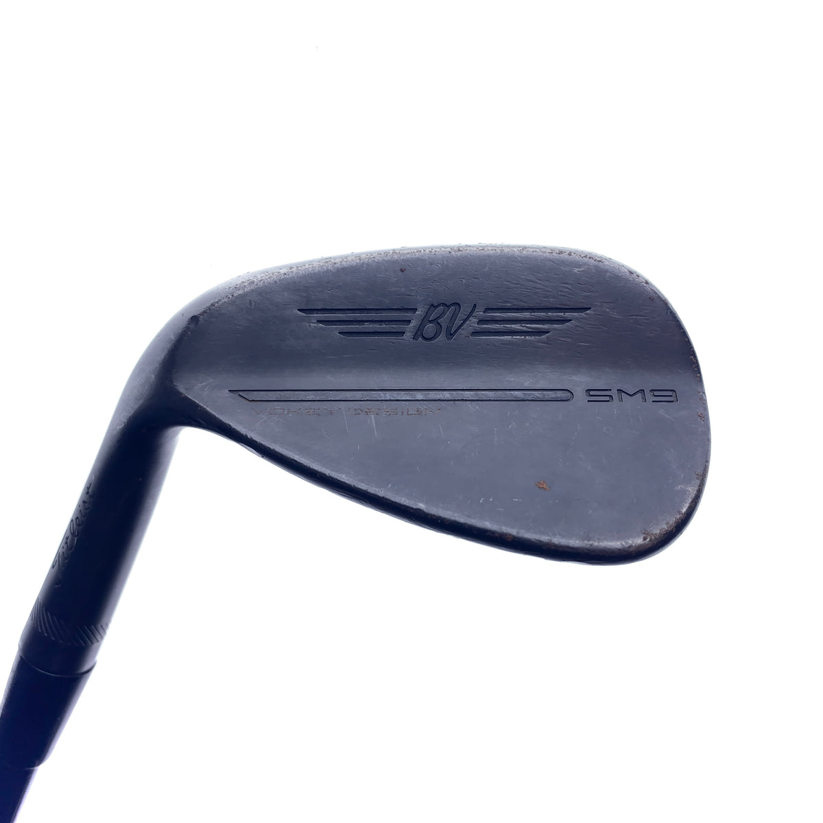 Used Titleist SM9 Jet Black Gap Wedge / 50.0 Degrees / Stiff Flex / Left Hand