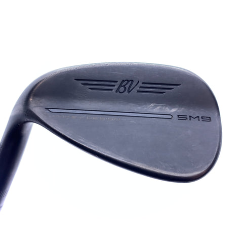 Used Titleist SM9 Jet Black Gap Wedge / 52.0 Degrees / Stiff Flex / Left-Handed