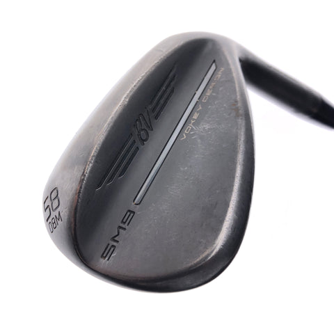 Used Titleist SM9 Jet Black Lob Wedge / 58.0 Degrees / Stiff Flex