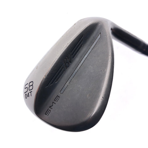 Used Titleist SM9 Jet Black Lob Wedge / 58.0 Degrees / Stiff Flex