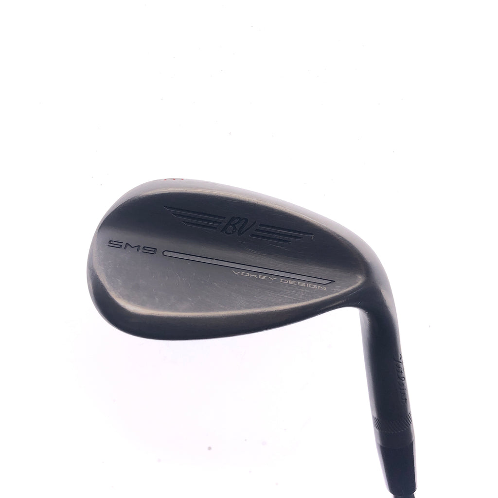 Used Titleist SM9 Jet Black Lob Wedge / 58.0 Degrees / Stiff Flex