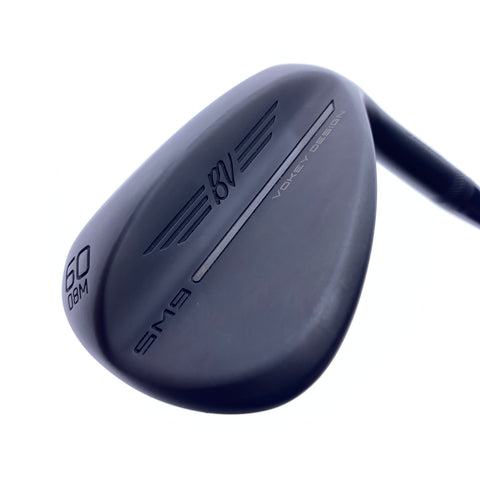 Used Titleist SM9 Jet Black Lob Wedge / 60.0 Degrees / Wedge Flex