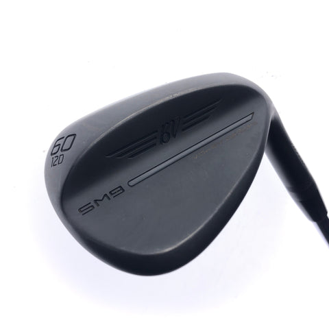 Used Titleist SM9 Jet Black Lob Wedge / 60.0 Degrees / Wedge Flex