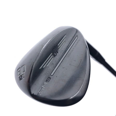 Used Titleist SM9 Jet Black Premium Lob Wedge / 60.0 Degrees / Wedge Flex