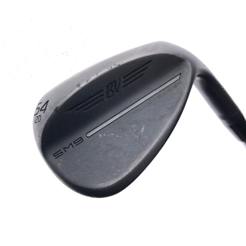 Used Titleist SM9 Jet Black Sand Wedge / 54.0 Degrees / Stiff Flex