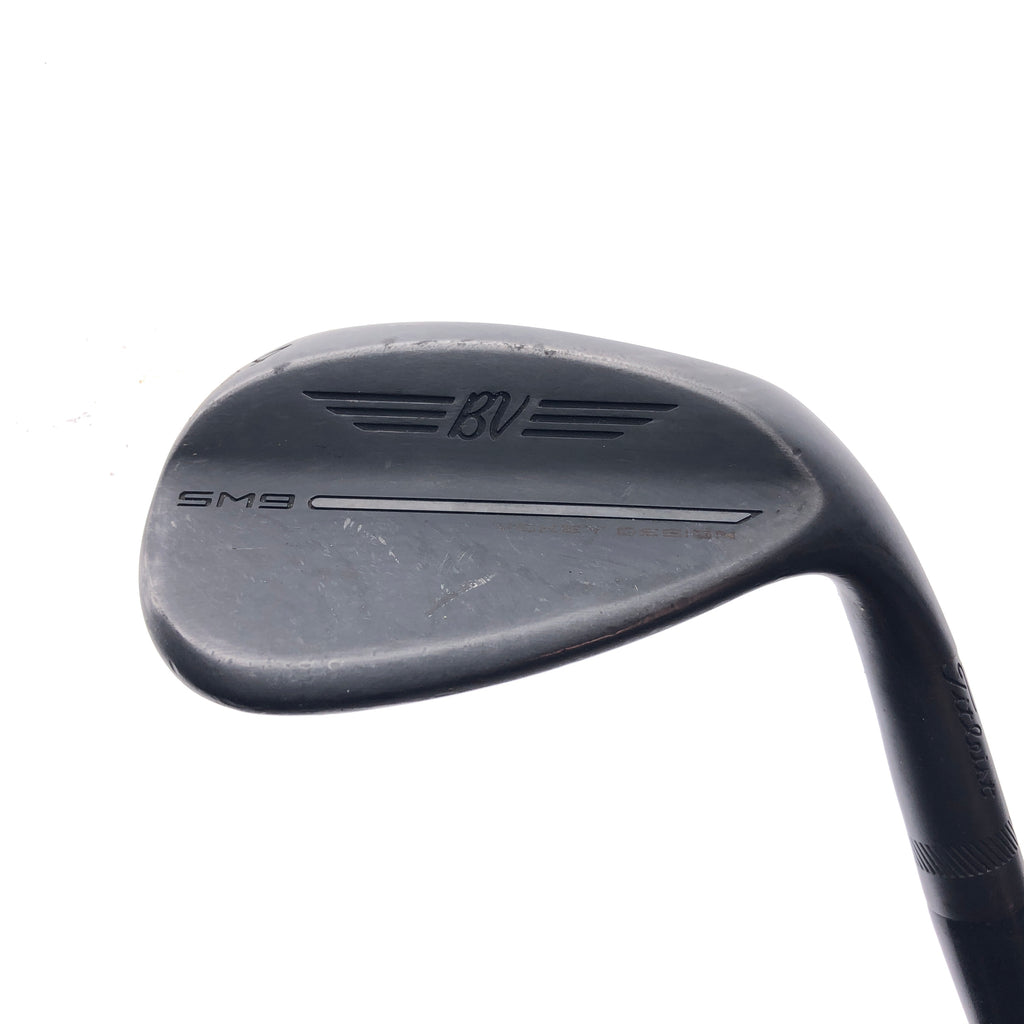 Used Titleist SM9 Jet Black Sand Wedge / 54.0 Degrees / Stiff Flex