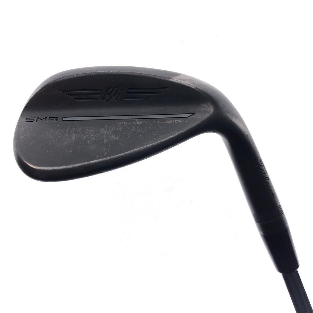 Used Titleist SM9 Jet Black Sand Wedge / 54.0 Degrees / Stiff Flex