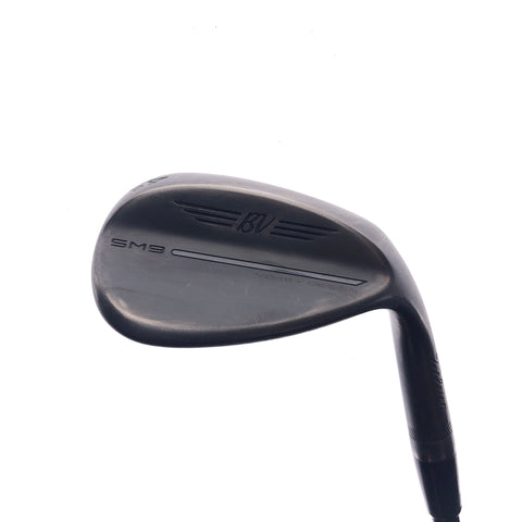 Used Titleist SM9 Jet Black Sand Wedge / 54.0 Degrees / X-Stiff Flex