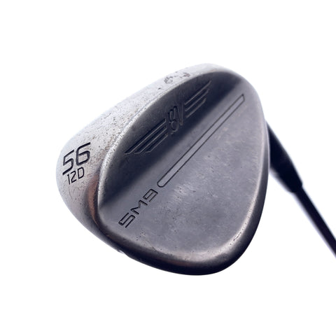 Used Titleist SM9 Jet Black Sand Wedge / 56.0 Degrees / Wedge Flex