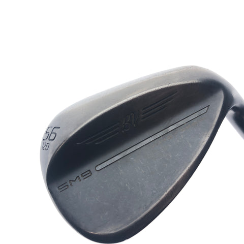 Used Titleist SM9 Jet Black Sand Wedge / 56.0 Degrees / Wedge Flex