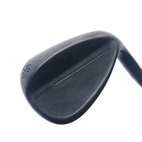 Used Titleist SM9 Jet Black Sand Wedge / 56.0 Degrees / Wedge Flex