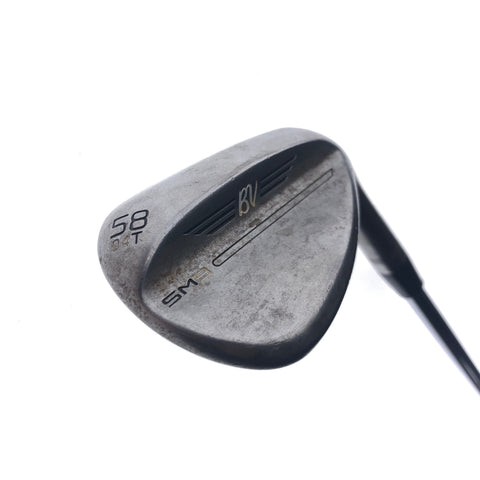 Used Titleist SM9 RAW Lob Wedge / 58.0 Degrees / Stiff Flex