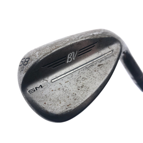 Used Titleist SM9 RAW Lob Wedge / 58.0 Degrees / Wedge Flex