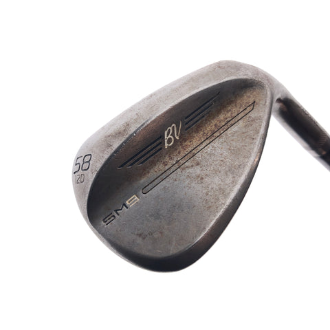 Used Titleist SM9 RAW Lob Wedge / 58.0 Degrees / Wedge Flex