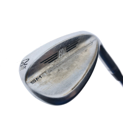 Used Titleist SM9 RAW Lob Wedge / 62.0 Degrees / Stiff Flex