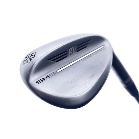 Used Titleist SM9 Tour Chrome Lob Wedge / 58.0 Degrees / Wedge Flex