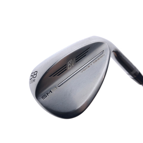 Used Titleist SM9 Tour Chrome Lob Wedge / 58.0 Degrees / Wedge Flex