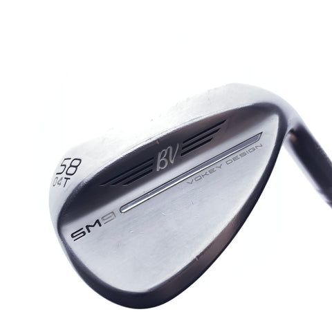 Used Titleist SM9 Tour Chrome Lob Wedge / 58.0 Degrees / Wedge Flex