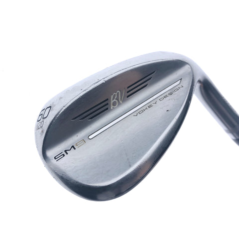 Used Titleist SM9 Tour Chrome Lob Wedge / 60.0 Degrees / Wedge Flex
