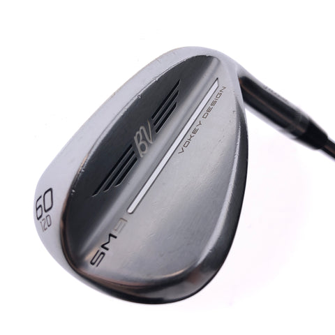 Used Titleist SM9 Tour Chrome Lob Wedge / 60.0 Degrees / Wedge Flex