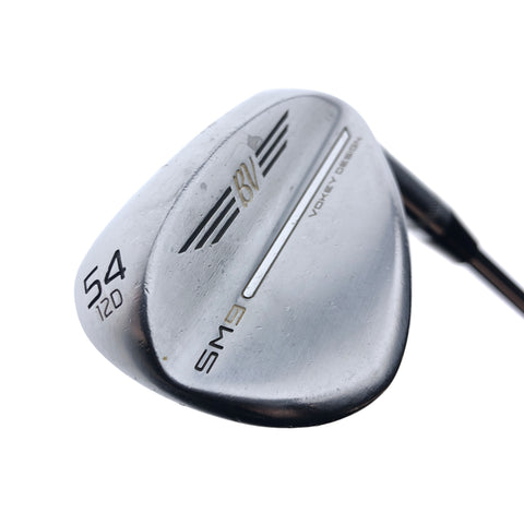 Used Titleist SM9 Tour Chrome Sand Wedge / 54.0 Degrees / Wedge Flex