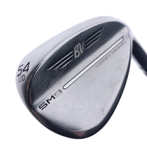 Used Titleist SM9 Tour Chrome Sand Wedge / 54.0 Degrees / Wedge Flex