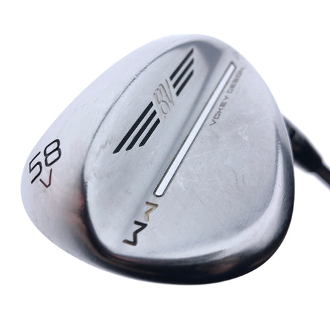 Used Titleist SM9 Tour Chrome Wedge Works Lob Wedge / 58.0 Degrees / Stiff Flex