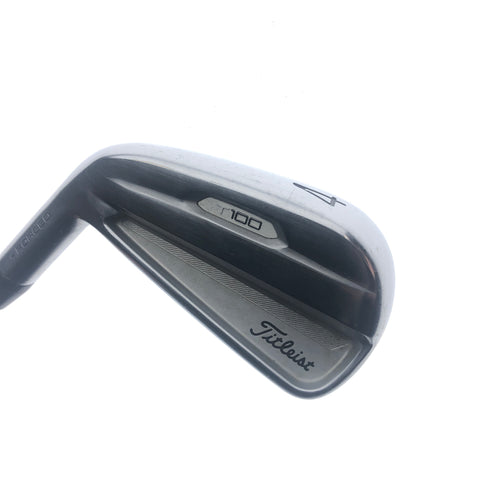 Used Titleist T100 2021 4 Iron / 24 Degrees / X-Stiff Flex / Left-Handed