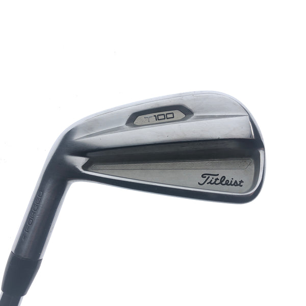 Used Titleist T100 2021 4 Iron / 24 Degrees / X-Stiff Flex / Left-Handed
