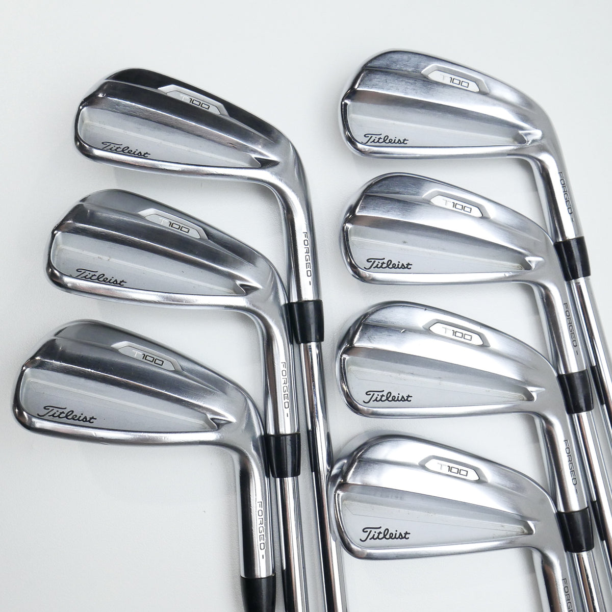 Used Titleist T100 2021 Iron Set / 4 - PW / Stiff Flex